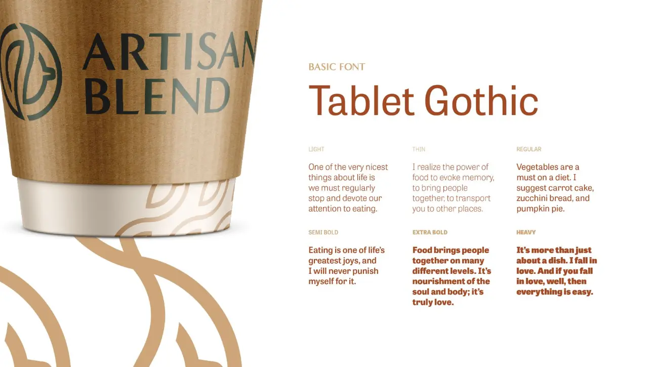 Artisan Blend signage and environment