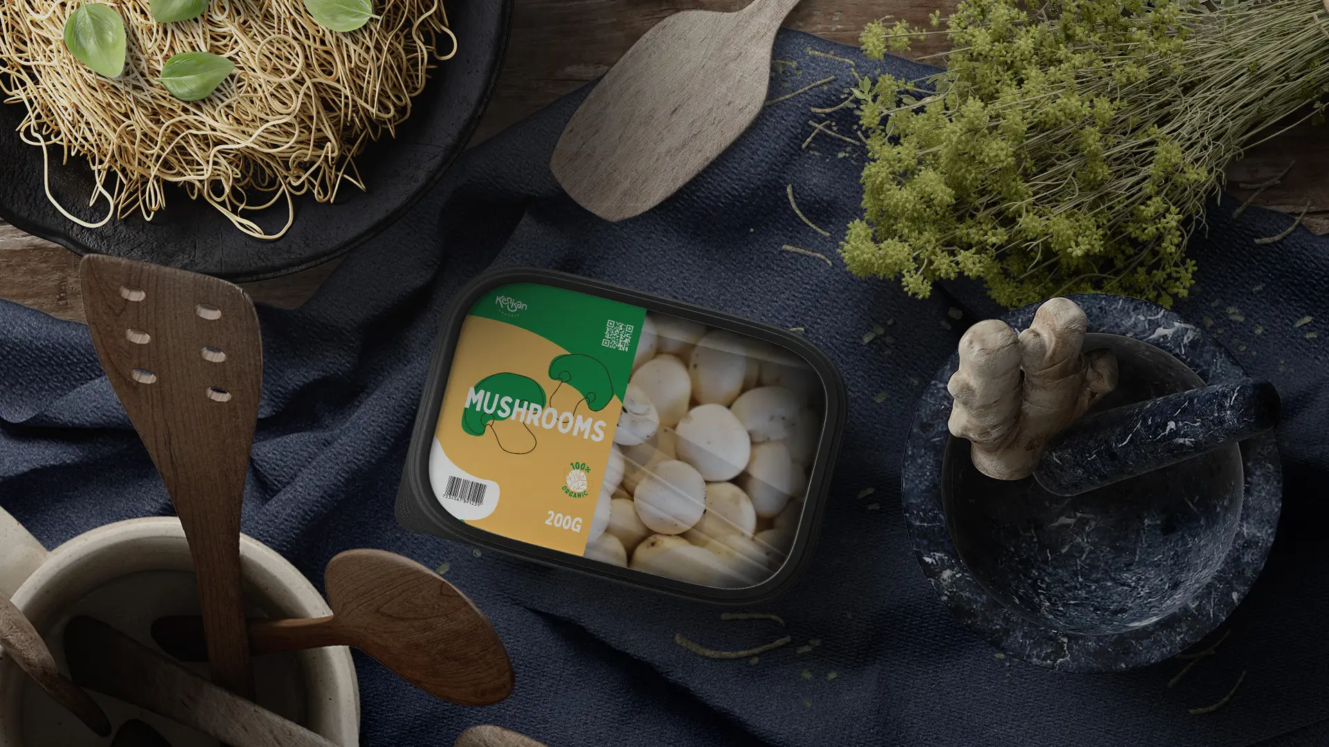 Kenisan Organic packaging design