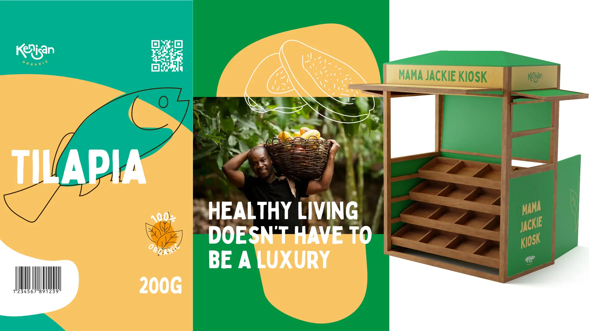 Kenisan Organic brand identity