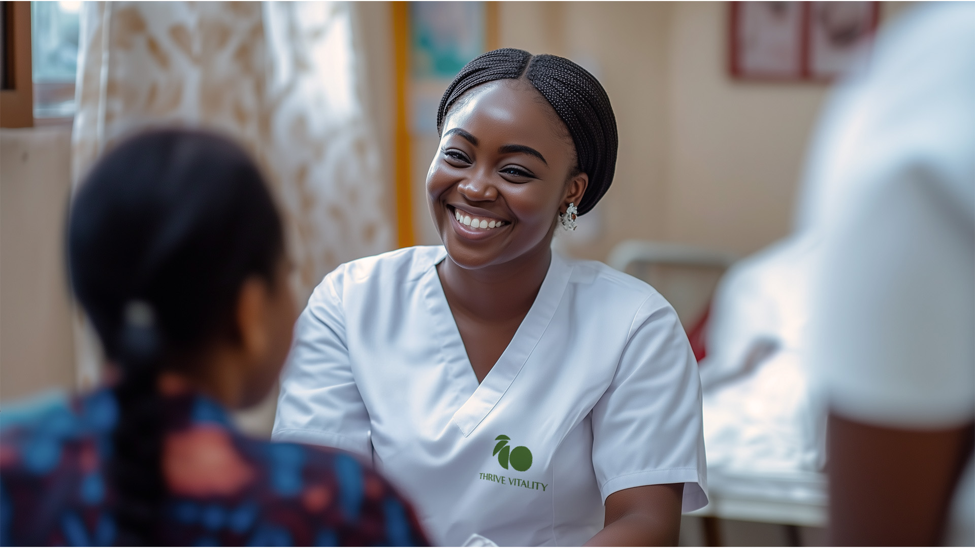 Thrive Vitality staff in branded uniform